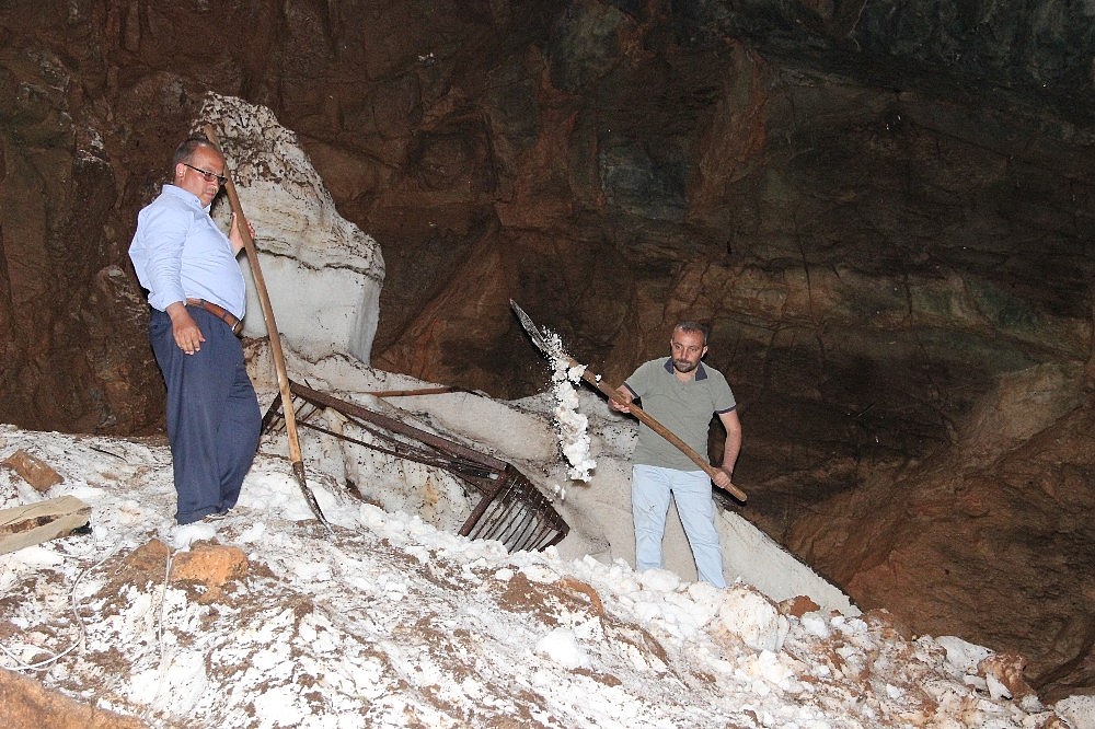 Yerin 39 metre altında Doğal peynire mağarada doğal olgunlaştırma