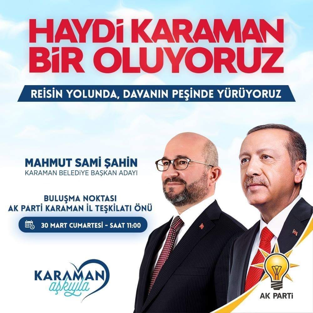 Ak Parti Karaman İl Teşkilatından Yürüyüşe Davet