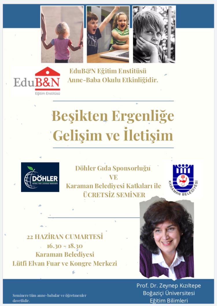 KARAMAN BELEDİYESİ EV SAHİPLİĞİNDE AİLE KONULU SEMİNER