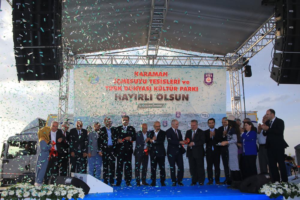 KARAMAN BELEDİYESİ İÇME SUYU TESİSLERİ VE TÜRK DÜNYASI KÜLTÜR PARKI HİZMETE GİRDİ