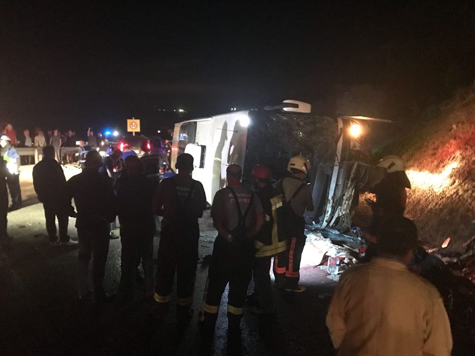 Kazanın Bilançosu Çok Ağır : Otobüste 49 kişi vardı