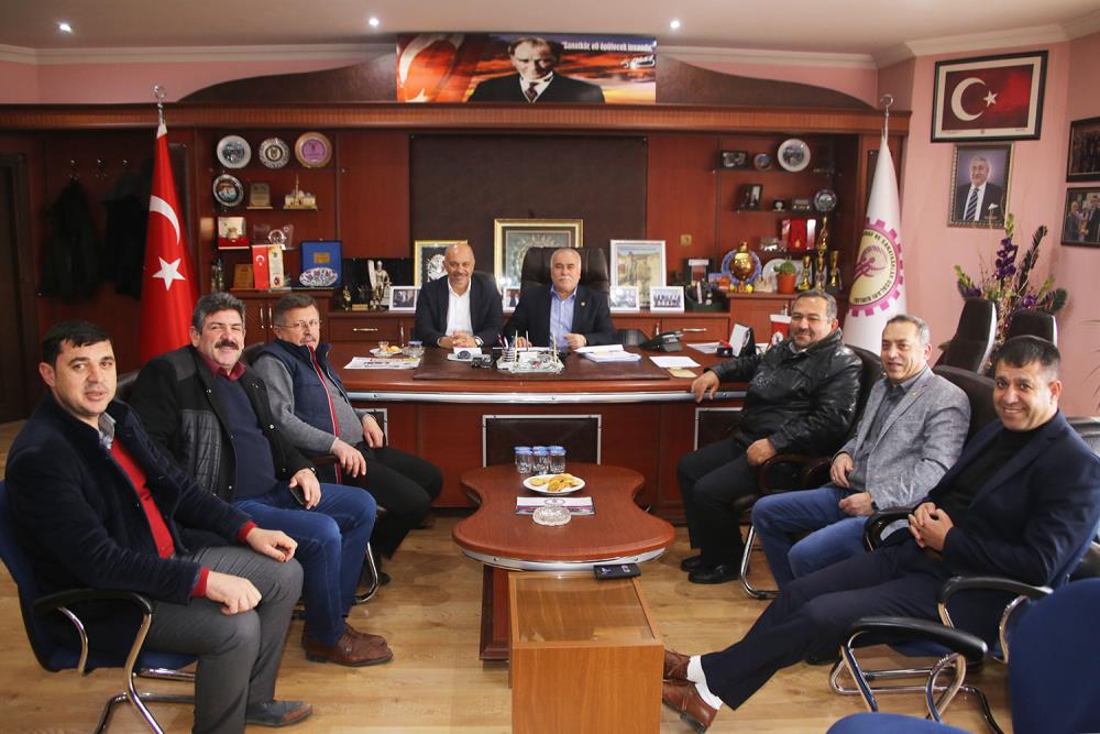 BAŞKAN ÇALIŞKAN KARAMAN ESOB VE ODA BAŞKANLARIYLA BİR ARAYA GELDİ