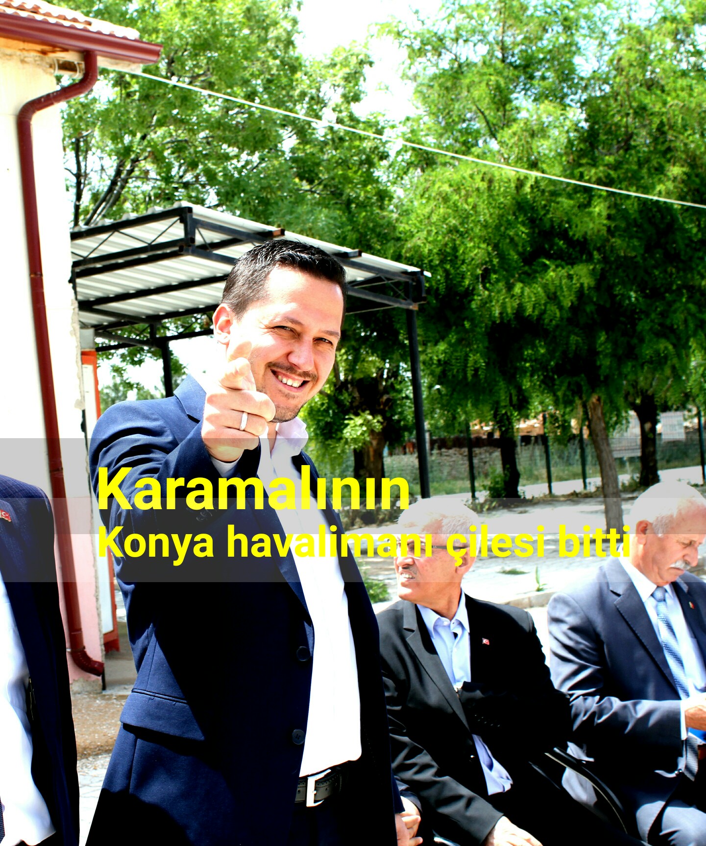 VEKİL ESER KARAMANLININ KONYA HAVALİMANINDAKİ ÇİLEYİ BİTİRDİ.