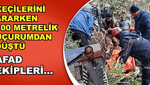 Ermenek' de bir çoban kaybolan keçilerini ararken uçurumdan düşerek öldü