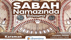 Babalar ve çocuklar sabah namazında buluşuyor