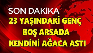 KARAMAN'DA 23 YAŞINDAKİ GENÇ KENDİNİ PARKTA AĞACA ASTI