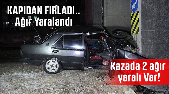 Alt Geçitteki kazada 2 ağır yaralı