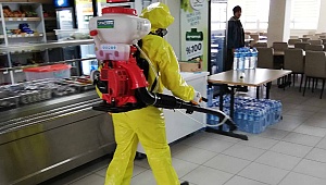 DEZENFEKTE ÇALIŞMALARI DEVAM EDİYOR