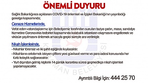 KARAMAN BELEDİYESİ’NDEN ÖNEMLİ DUYURU