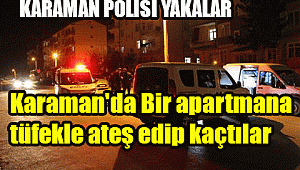 Tüfekle ateş edip kaçtılar