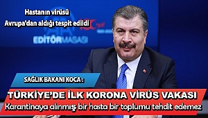 KORONA VİRÜS TÜRKİYE'DE
