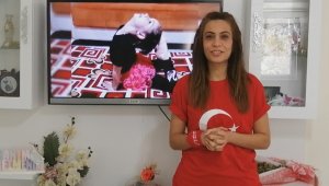 Jimnastik öğrencileri 23 Nisan için hazırladıkları koreografiyi online sundu
