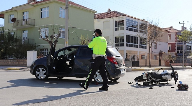 Karaman'da trafik kazası 1 yaralı