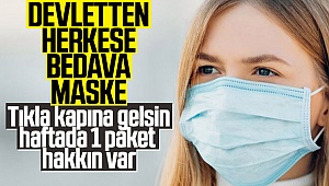 PTT'nin online alışveriş sisteminden (ePttAVM.com) ücretsiz maske dağıtılacak
