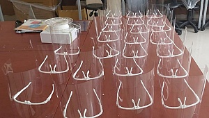 sağlık çalışanları için ‘Yüz Koruyucu Şeffaf Siperlik’ üretimine başladı