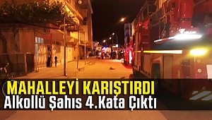 Alkollü Şahıs Gazidükkan Mahallesini Karıştırdı