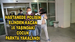 Polisin elinden kaçan tutuklu çocuk, 7 saat sonra parkta yakalandı