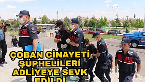 ÇOBAN CİNAYETİ ŞÜPHELİLERİ ADLİYEYE SEVK EDİLDİ