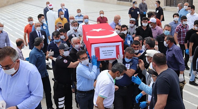 Genç polis memuru Esma Evcen son yolculuğuna uğurlandı