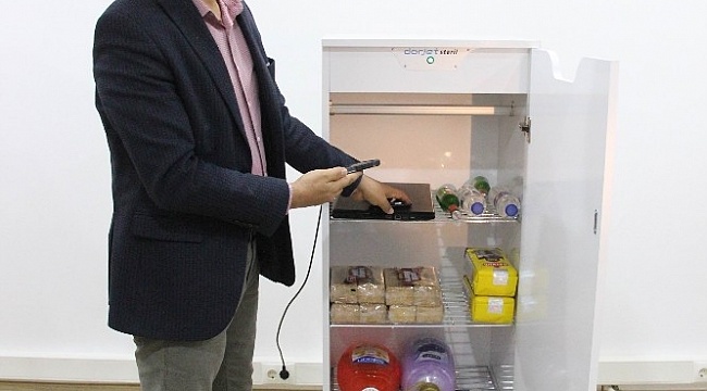 Karaman'da üretilen steril dolap, eşyaları Korona virüşden arındırıyor