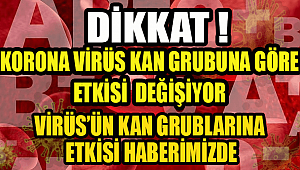 KORONAVİRÜS KAN GRUPLARINA GÖRE ETKİSI FARKLI AMA HANGİ KAN GRUBA DAHA AZ VE ÇOK ETKİSİ VAR?