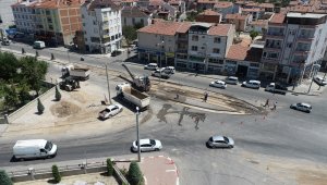 Karaman Belediyesinden kavşak düzenlemesi