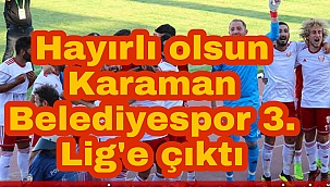 Karaman Belediyespor 3. ligde