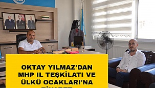 Oktay Yılmaz'dan Ülkü ocakları ve MHP İl Teşkilatına Ziyaret