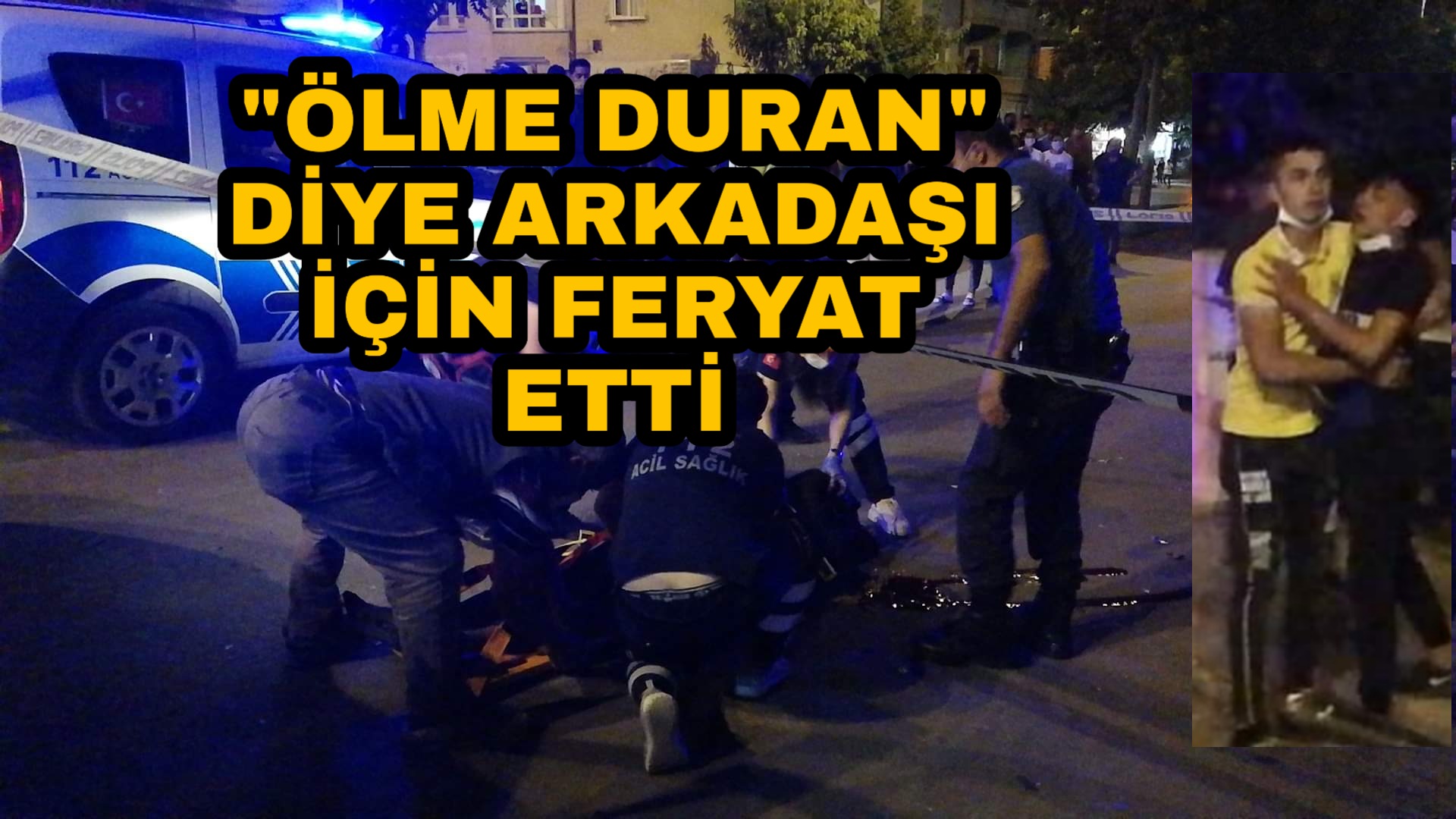 Karaman da Arkadaşının kaza yaptığını gören genç