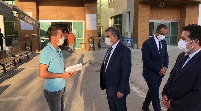 VALİ MEHMET Alparslan Işık, Covid-19 olası vaka polikliniğinde incelemelerde bulundu