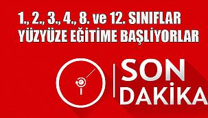 Cumhurbaşkanı Erdoğan: Yüzyüze Eğitim başlıyor