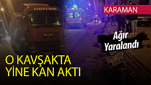 Tır Motosiklete Çarptı 1 Ağır Yaralı