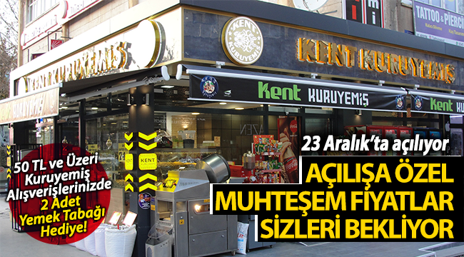 Karaman'da Kent Kuruyemiş Muhteşem Fiyatlarla Açılıyor