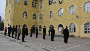 Karaman'da tüm okullarda İstiklal Marşı okundu