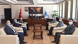 Karaman il müdürlerinden Rektör Ak’a Ziyaret