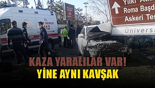 Karaman'da Tekstil Kavşağı Trafik Kazası 6 Yaralı