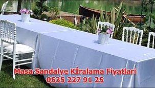 Organizasyon İçin Tiffany Sandalye Kiralama