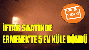 Karaman'da çıkan yangında 5 ev kullanılamaz hale geldi