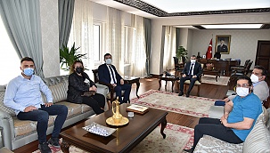 Karaman Gazeteciler Cemiyetinden Vali Mehmet Alpaslan Işık'a İade-i Ziyaret