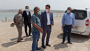 AK Parti Karaman Milletvekili Selman Oğuzhan Eser, İbrala barajında incelemelerde bulundu.