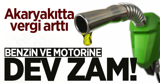 Akaryakıta ÖTV Zammı Yapıldı