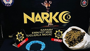 Karamanda uyuşturucu operasyonu 4 şüpheliden 1'i tutuklandı