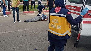 Karaman'da otomobil Çarptığı motosikletli yaşlı adamı metrelerce sürükledi