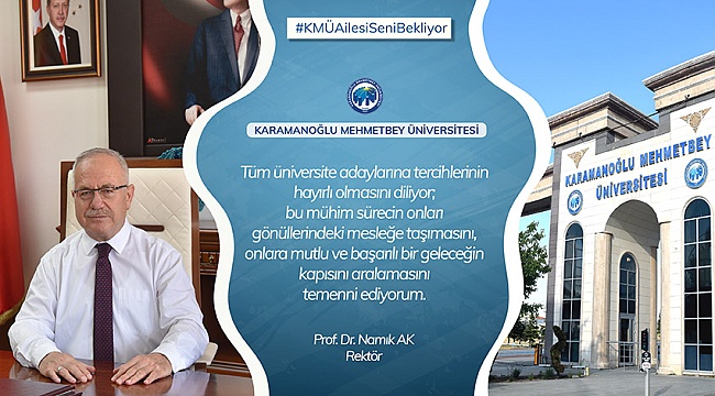 KMÜ'DEN ÜNİVERSİTE ADAYLARINA YOUTUBE ÜZERİNDEN DESTEK