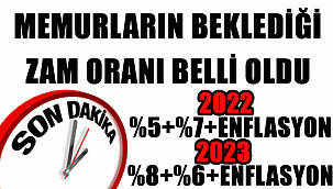 Memur ve memur emeklisinin zam oranı açıklandı