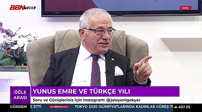 Rektör Namık Ak, BBN Türk’te canlı yayın konuğu oldu