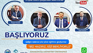 KMÜ REKTÖR YARDIMCILARI CANLI YAYINDA SORULARI CEVAPLAYACAK