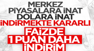 Merkez Bankası politika faizini 100 baz puanlık indirimle yüzde 15'e düşürdü