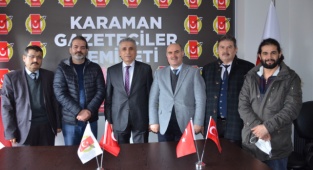 Karaman Gazeteciler Cemiyetine Vergi Haftası Ziyareti