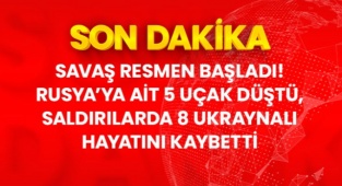 Ukrayna, 5 Rus uçak ve 1 Helikopter düşürdü Patlamalar devam ediyor